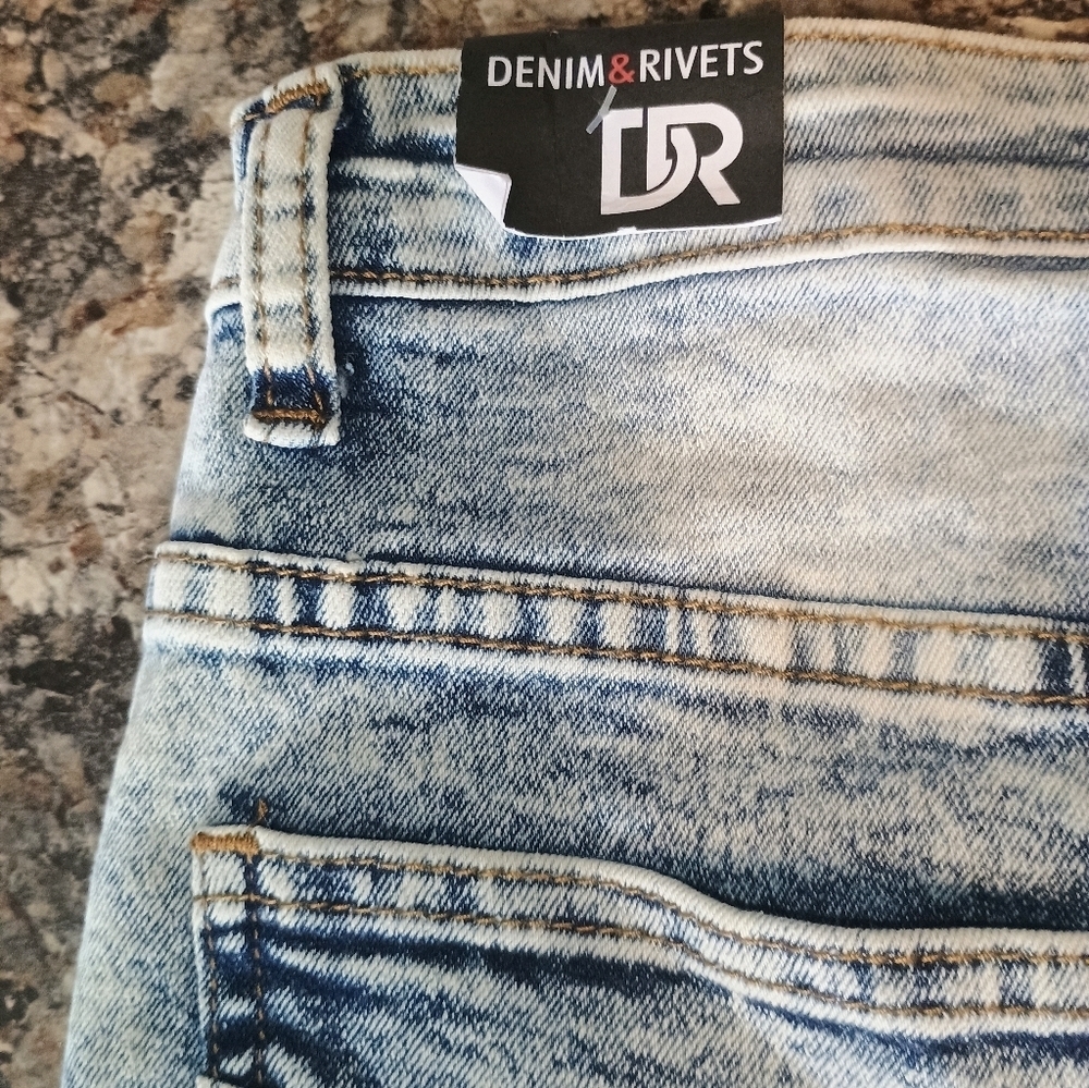 Boys denim jean shorts Denim Rivets Size 14 Urban Shorts - Picture 6 of 8
